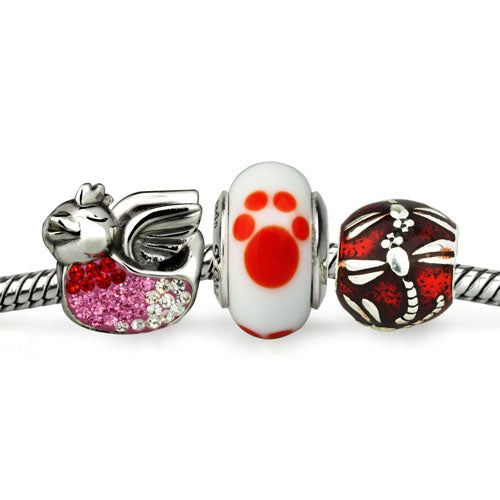 Orange/White Paw Print (Retired)