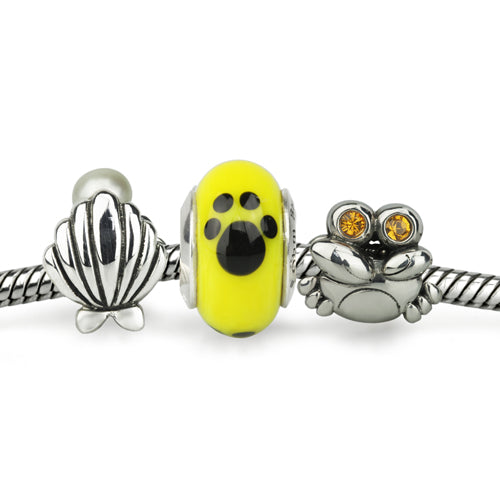 Black/Yellow Paw Print (Retired)