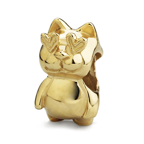 Cat In Love (14K Gold)