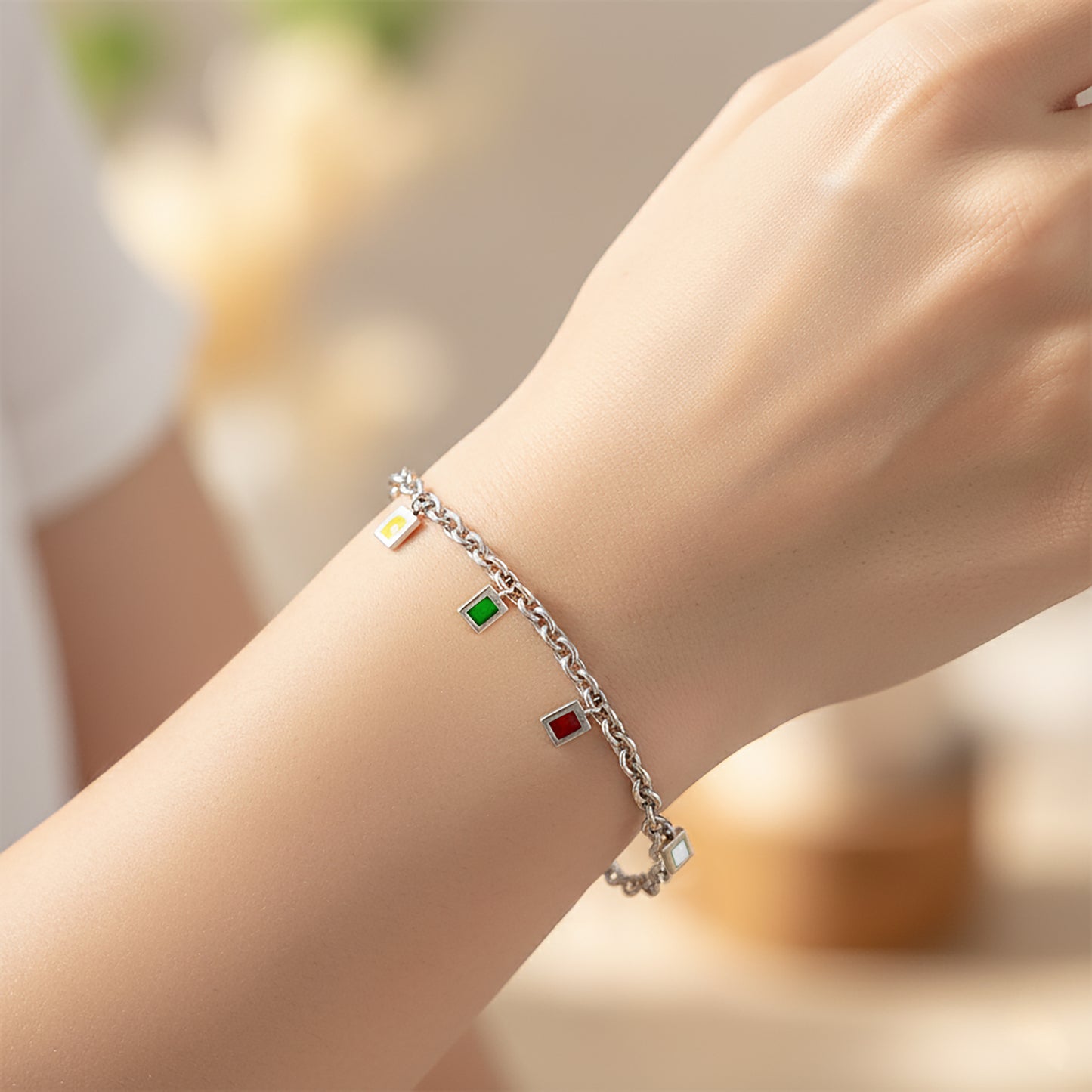 OHM Prayer Flag Bracelet