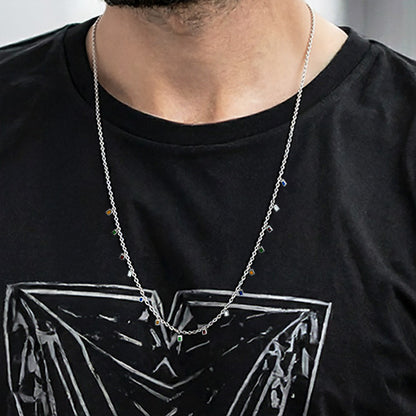 OHM Prayer Flag Necklace