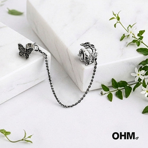 Flutter Fearless Earrings With Veritas Vine Ear Cuff