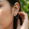 Flutter Fearless Earrings With Veritas Vine Ear Cuff