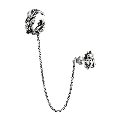 Lucky Lady Earrings With Veritas Vine Ear Cuff