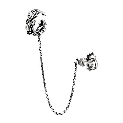 Lucky Lady Earrings With Veritas Vine Ear Cuff
