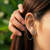 Lucky Lady Earrings With Veritas Vine Ear Cuff