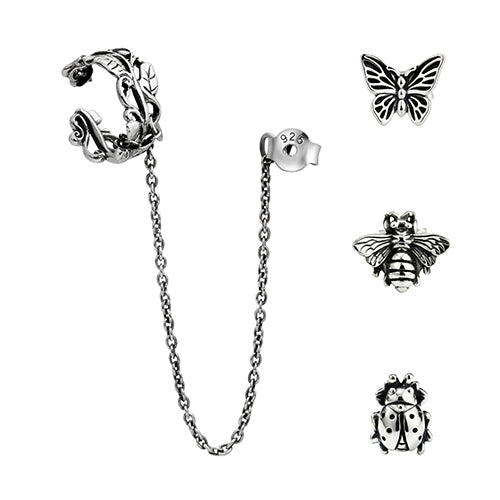 Veritas Vine Ear Cuff Set (Includes Three Studs)