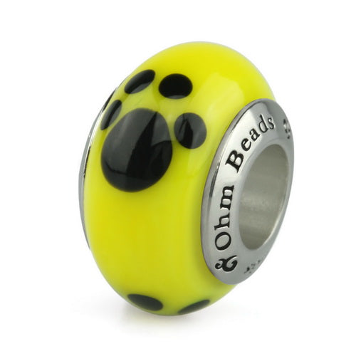 Black/Yellow Paw Print (Retired)