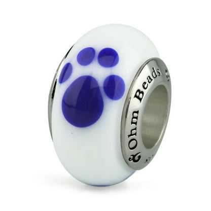 Blue/White Paw Print (Retired)