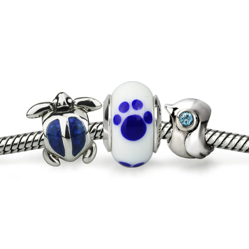 Blue/White Paw Print (Retired)