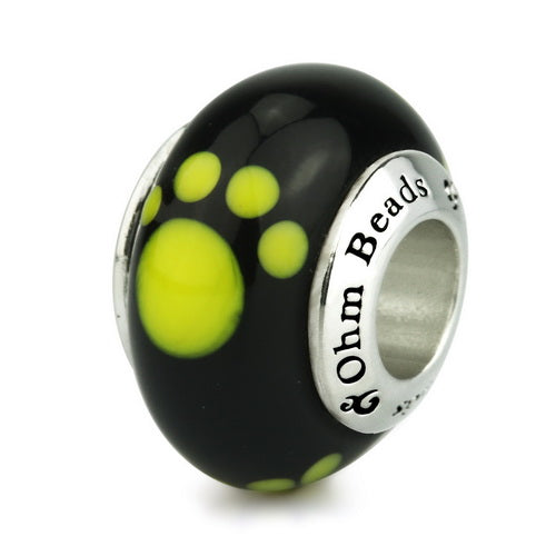 Yellow/Black Paw Print (Retired)