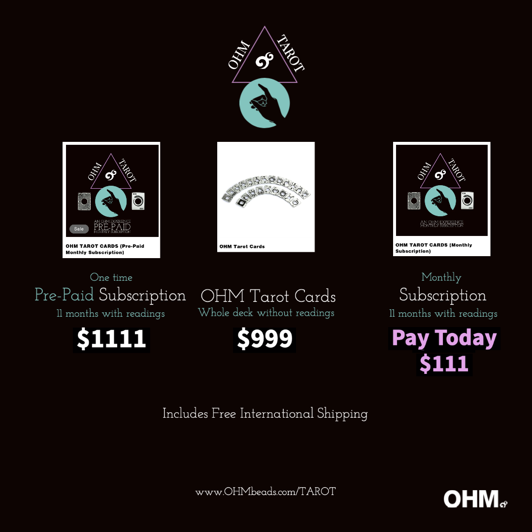 OHM TAROT CARDS (Monthly Subscription)