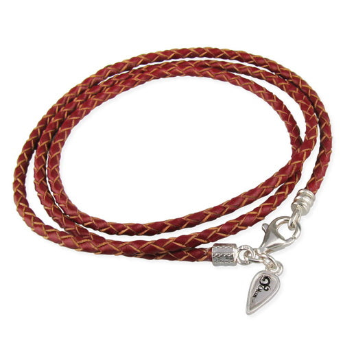 Lobster Clasp Leather Wrap Bracelet (Retired)