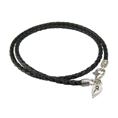 Lobster Clasp Leather Wrap Bracelet